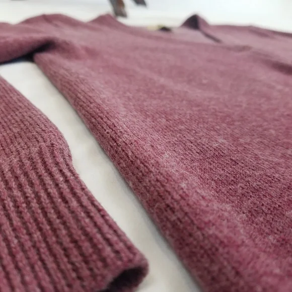 Woolrich cardigan button front wool pink purple L - Picture 5 of 7